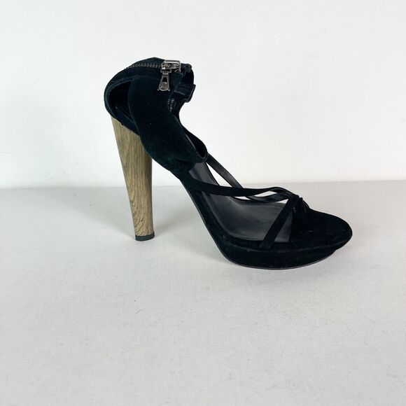 BCBG Max Azria NWOB Women's Jasmin High Heel Ankle Cuff Sandals Black Size 7.5 - Picture 1 of 8